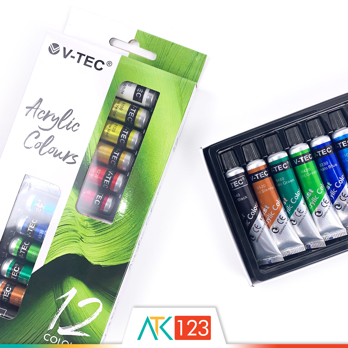 Cat Akrilik V-Tec 12 Colours VT-612/A