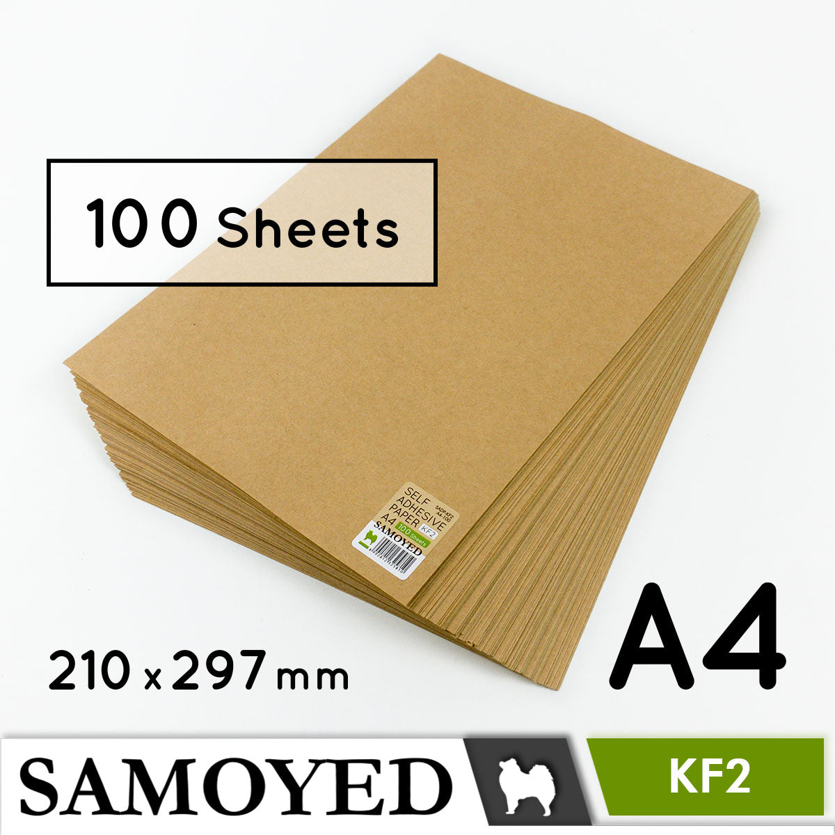 Self Adhesive Paper Samoyed SADP-KF A4 100 Sheets