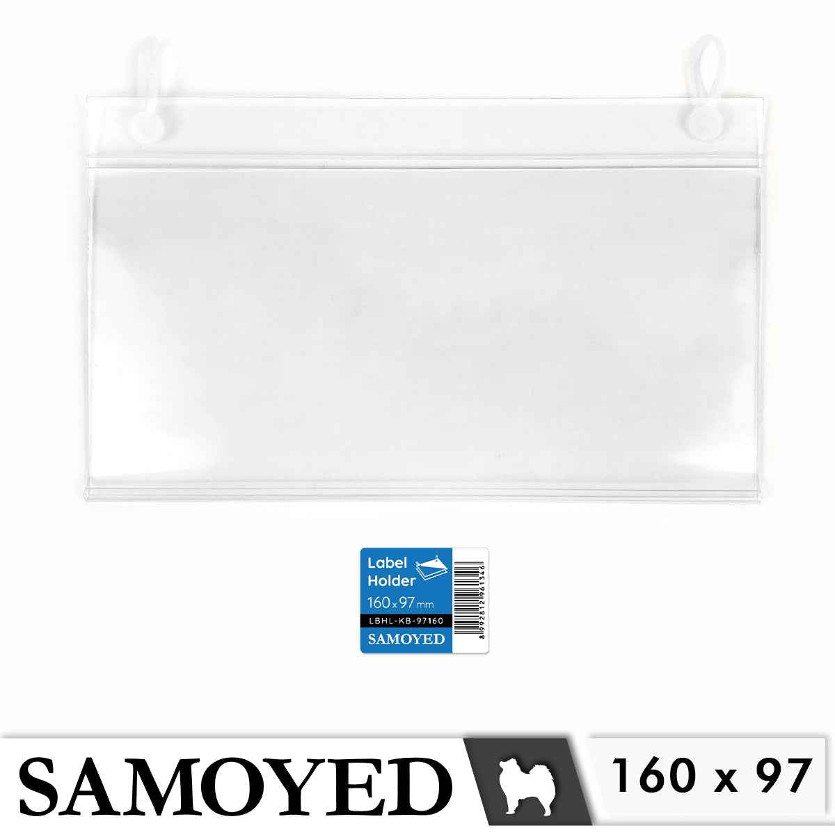 Label Holder Samoyed LBHL-KB