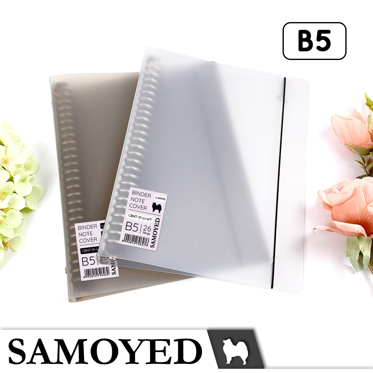 Binder Note Cover B5 Samoyed CBNT-51