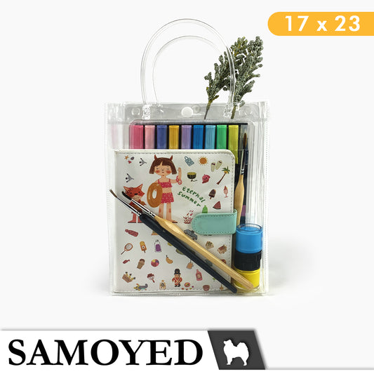 Tote Bag PVC Samoyed 17 x 23 x 7 cm