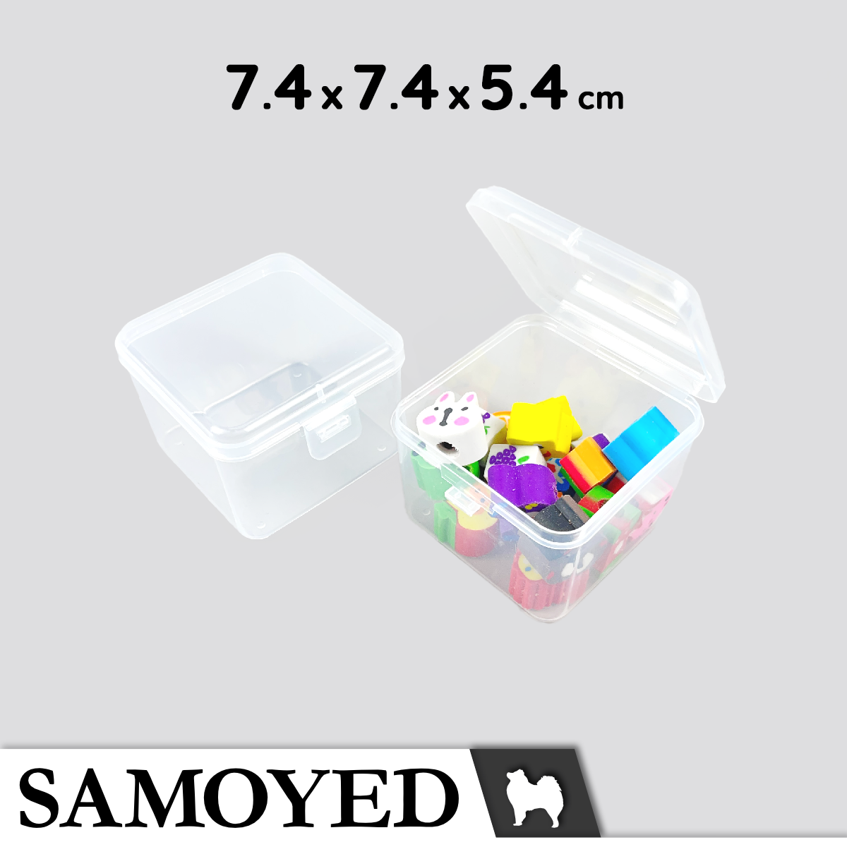 Plastic Box Samoyed SG 74 x 74 x 54 mm