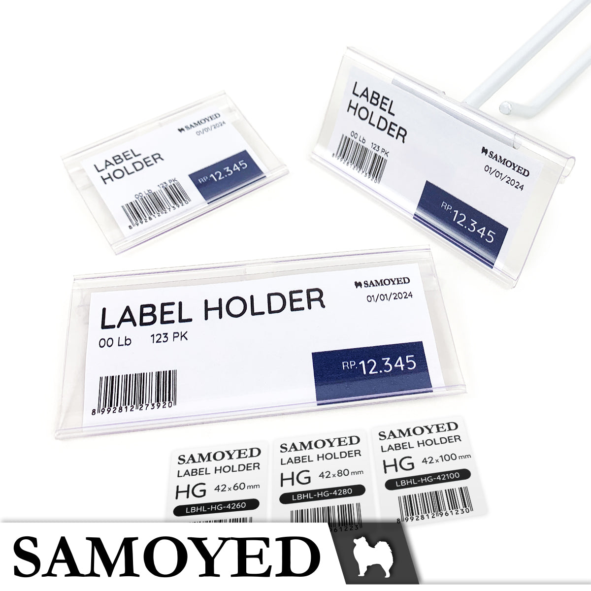 Label Holder Samoyed LBHL-HG