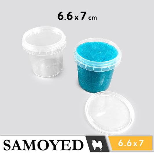 Plastic Cylinder Samoyed RO 66 x 70 mm