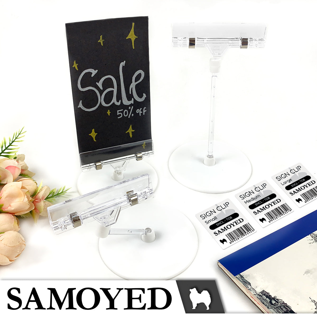 Sign Clip Samoyed SNCL-TO8