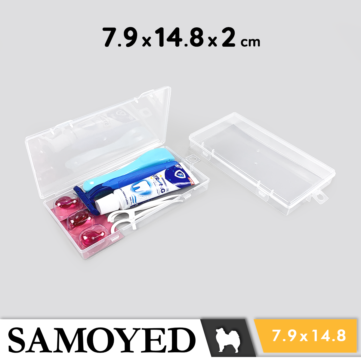 Plastic Box Samoyed HJ 79 x 148 x 20 mm