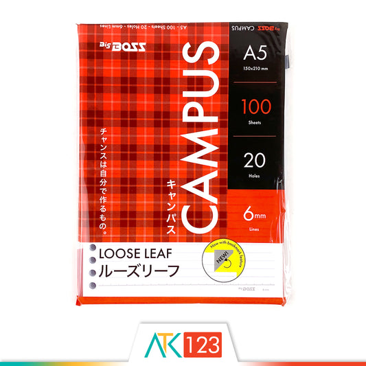 Loose Leaf Big Boss A5 100 lbr Garis