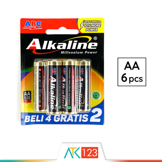 Battery ABC Alkaline LR6/AA 4B+2B