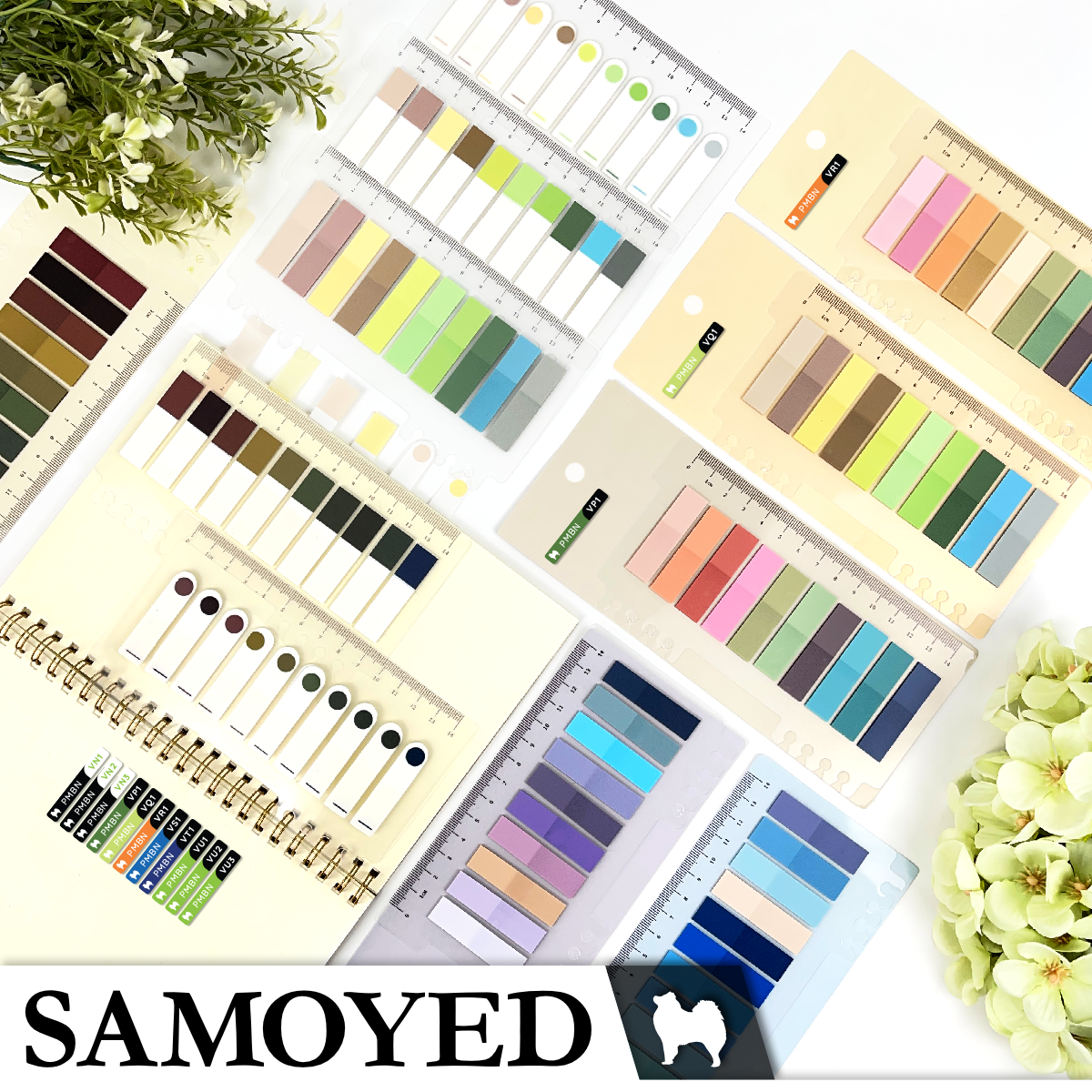 Page Markers for Binder Note Samoyed PMBN