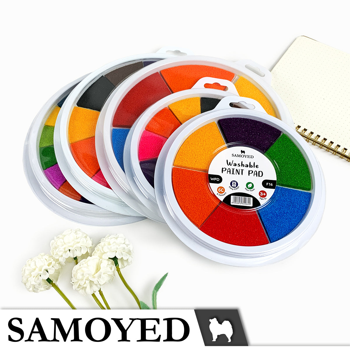 Washable Paint Pad Samoyed WPD