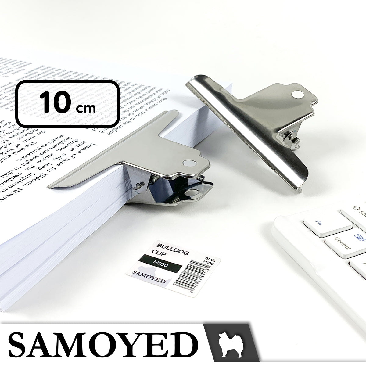 Bulldog Clip Samoyed BLCL-M100