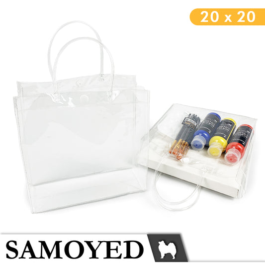 Tote Bag PVC Samoyed 20 x 20 x 8 cm