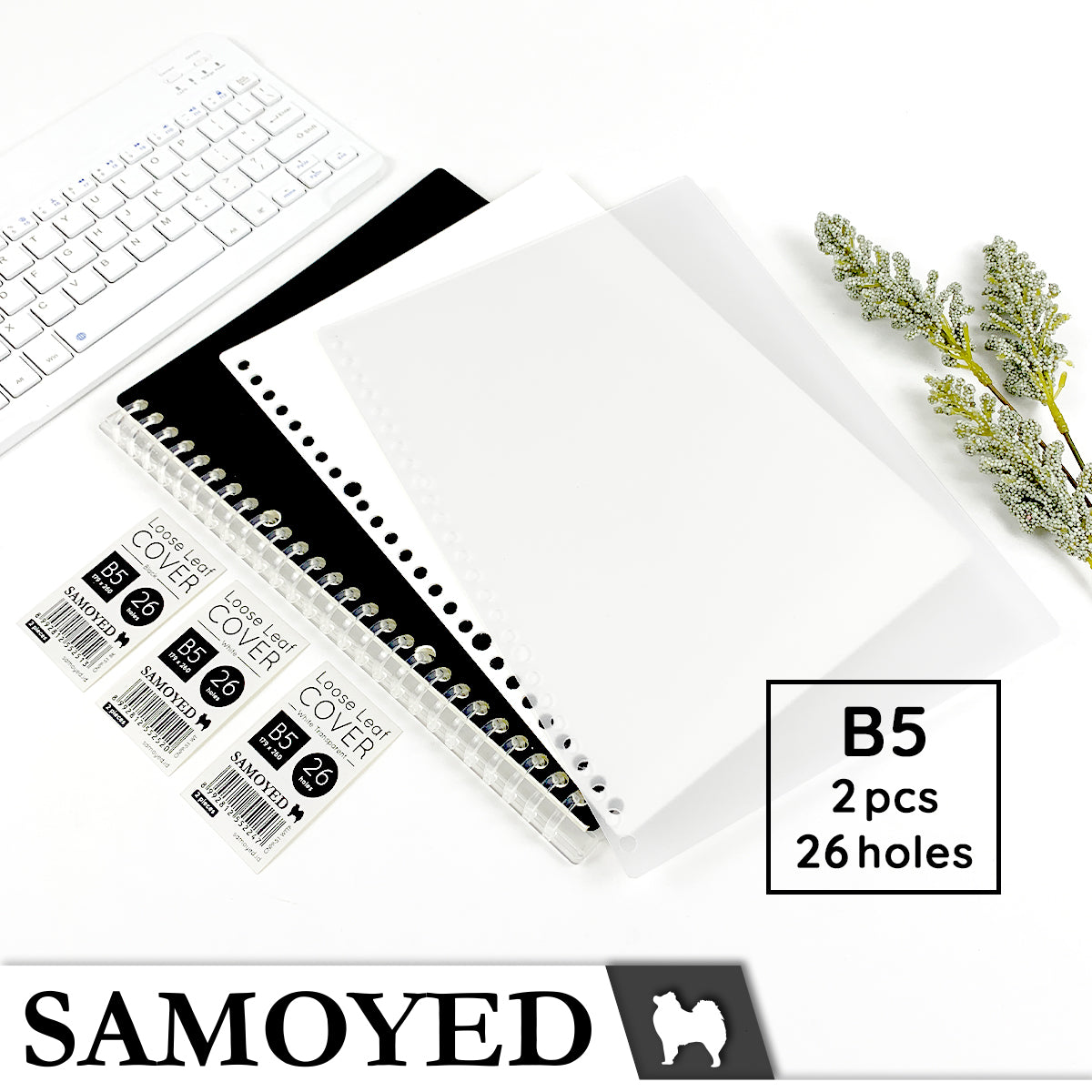 Loose Leaf Cover B5 Samoyed CNPP-51