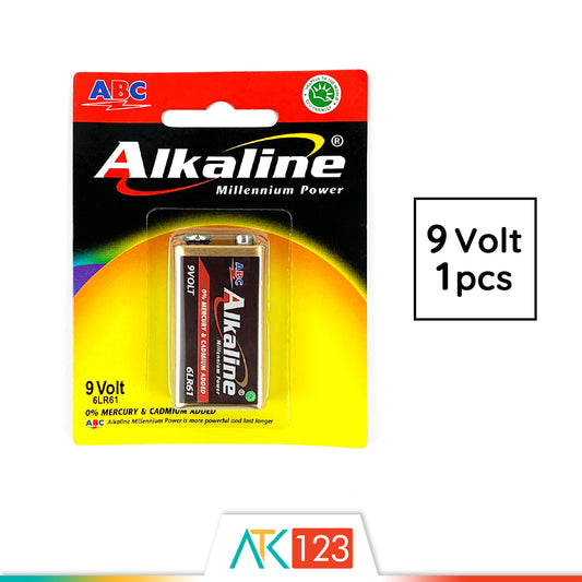 Battery ABC Alkaline 9V/6LR61 1B