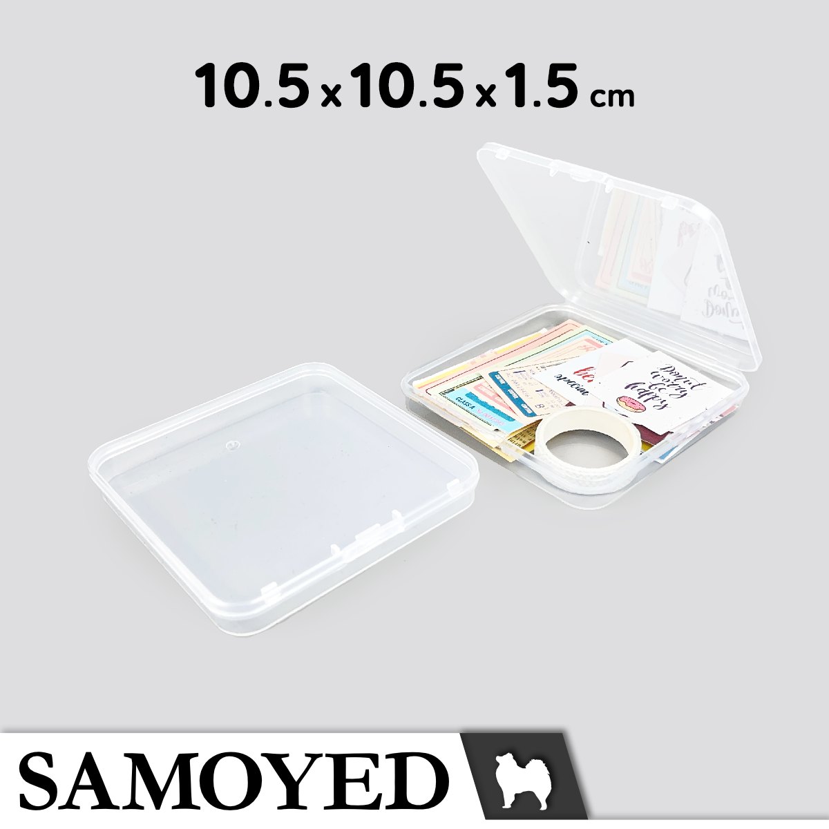 Plastic Box Samoyed SD 105 x 105 x 15 mm