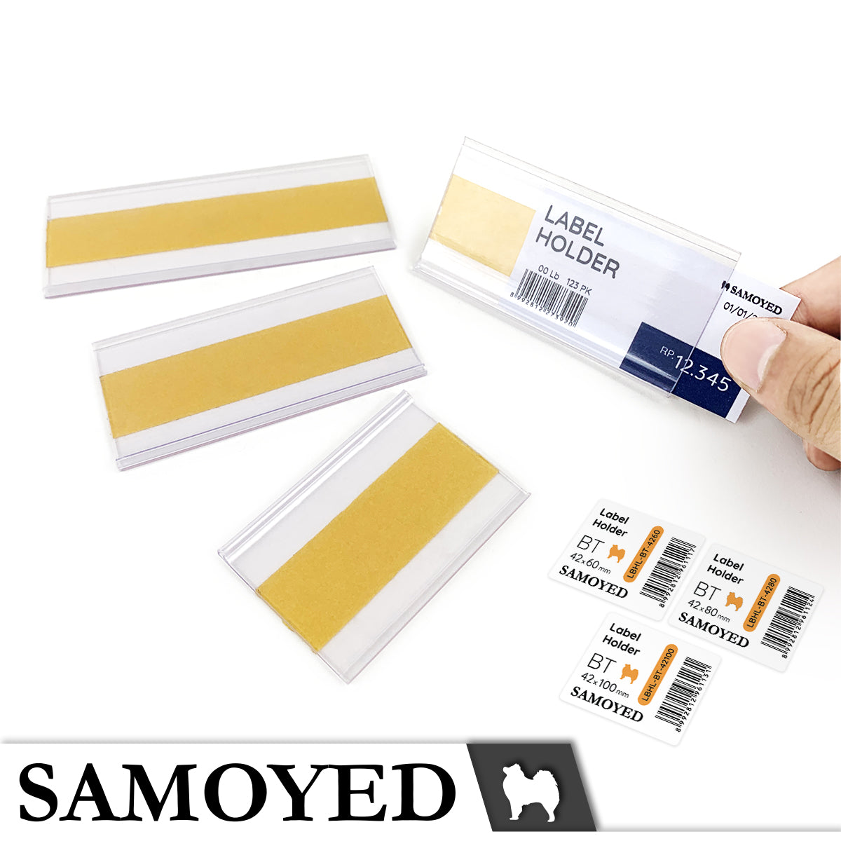 Label Holder Samoyed LBHL-BT