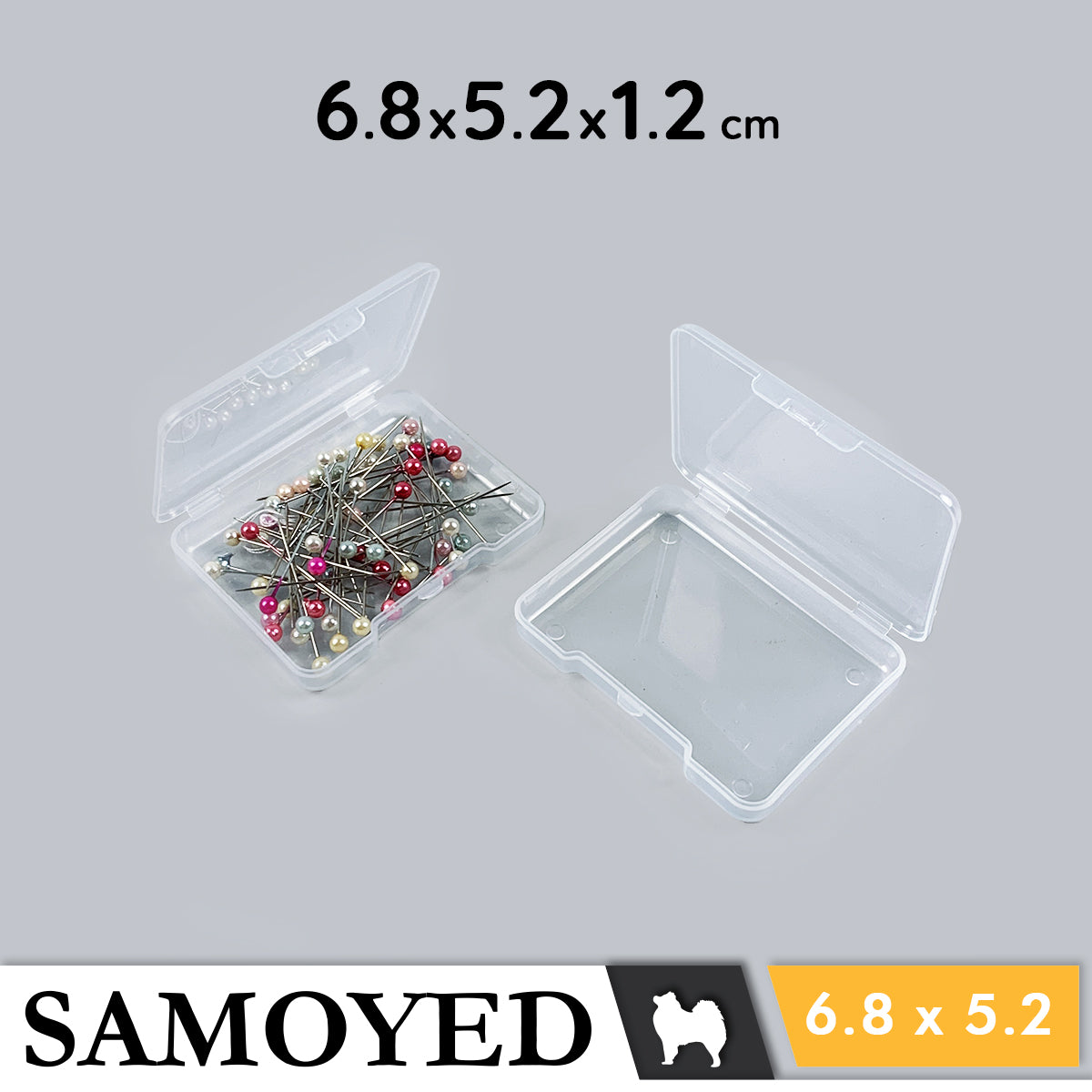 Plastic Box Samoyed SU 68 x 52 x 12 mm