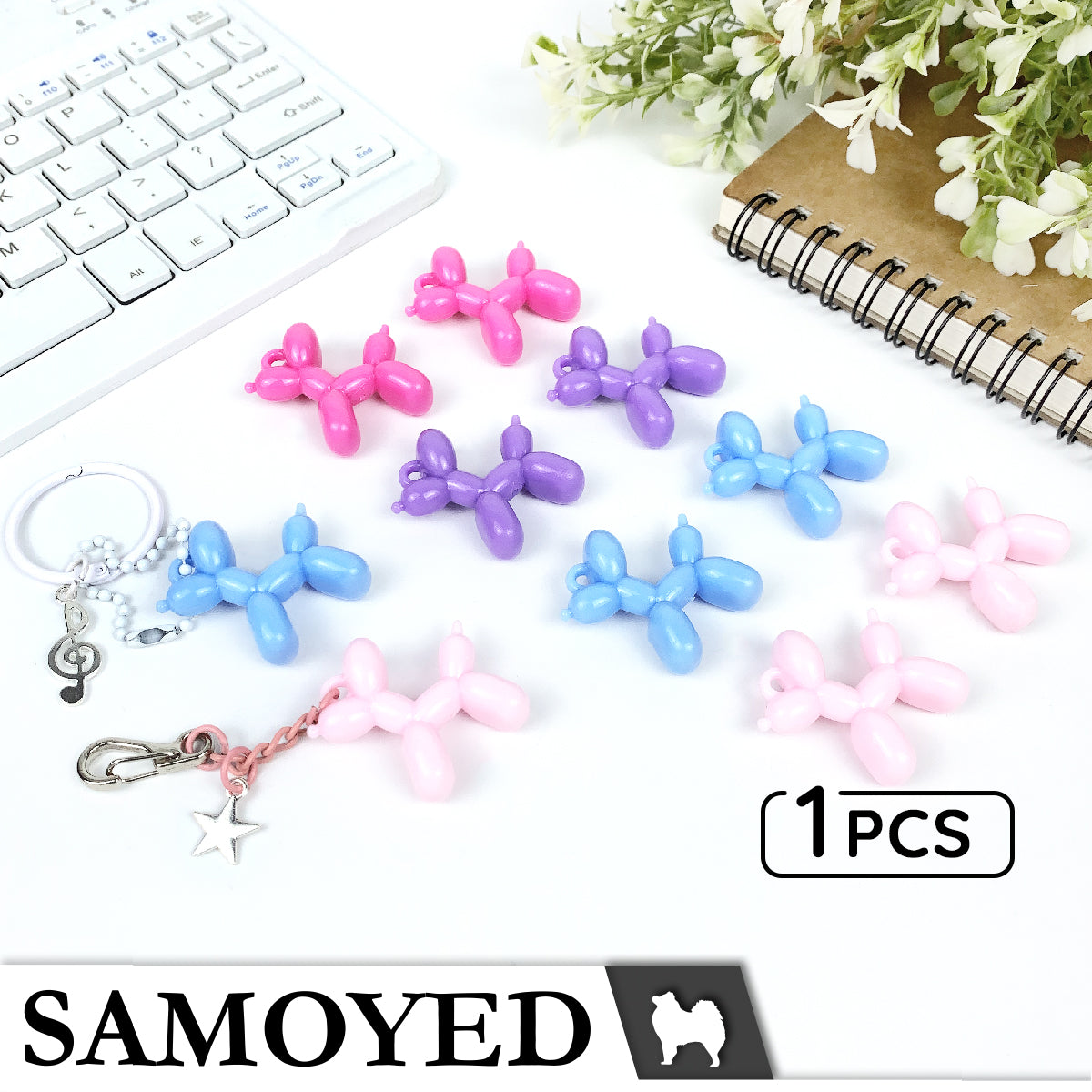 Accessory Charm Samoyed CHRM-PD-BLD1