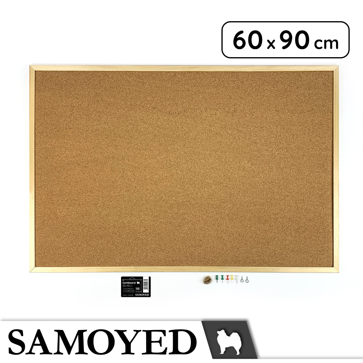 Corkboard Samoyed CKBD-L 60 x 90 cm