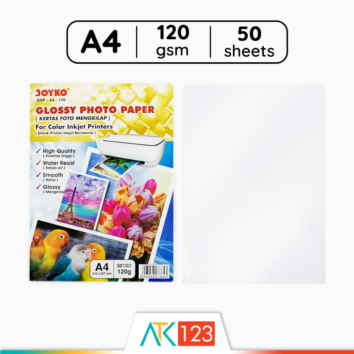 Photo Paper Glossy A4 120 gsm Joyko GSP-A4-120