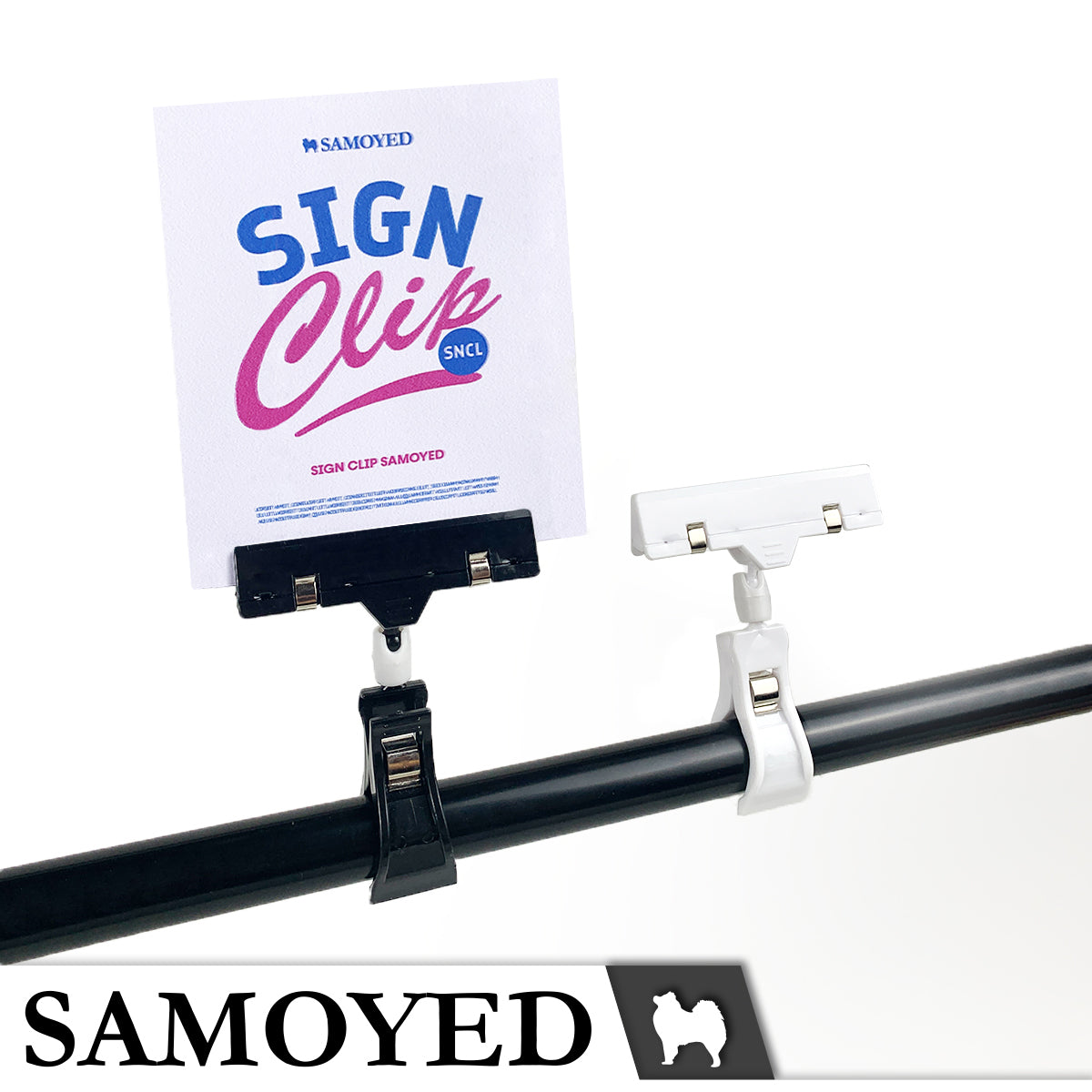 Sign Clip Samoyed SNCL-KR1