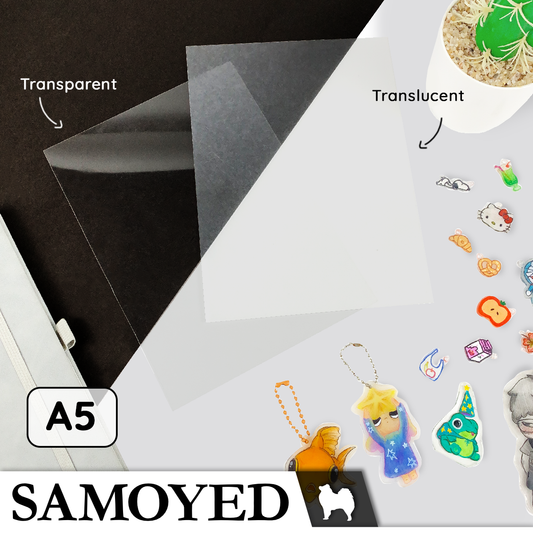 Shrinkable Plastic Sheet A5 Samoyed SPS-HT