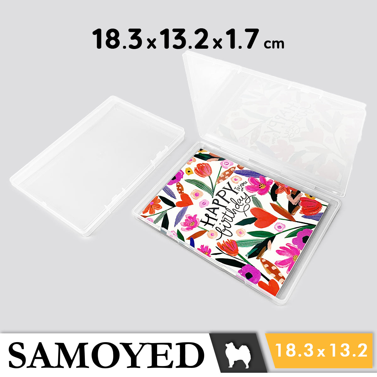 Plastic Box Samoyed SM 183 x 132 x 17 mm