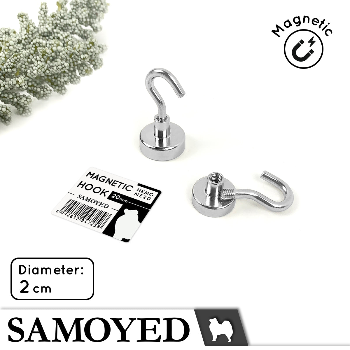 Magnetic Hook Samoyed HKMG-NE20