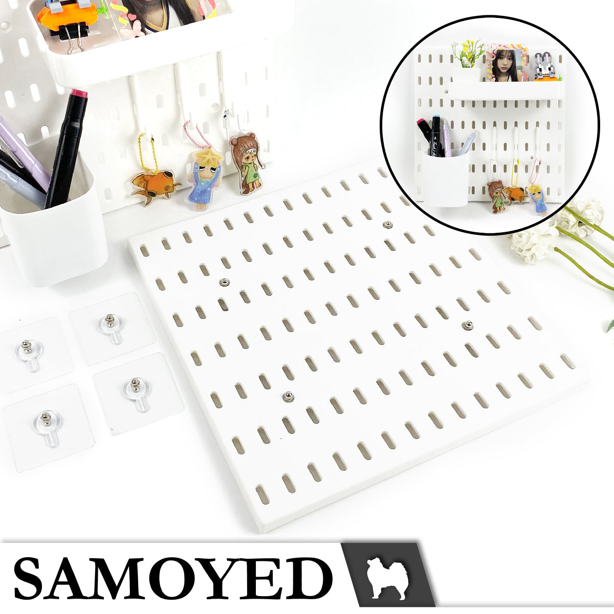 Pegboard Samoyed PGBD-G 28 x 28 cm