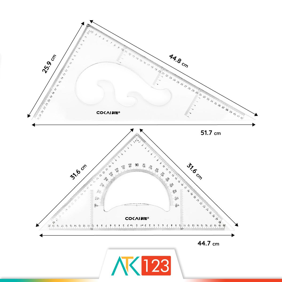 Triangle Ruler Set RLS-KJ-1245
