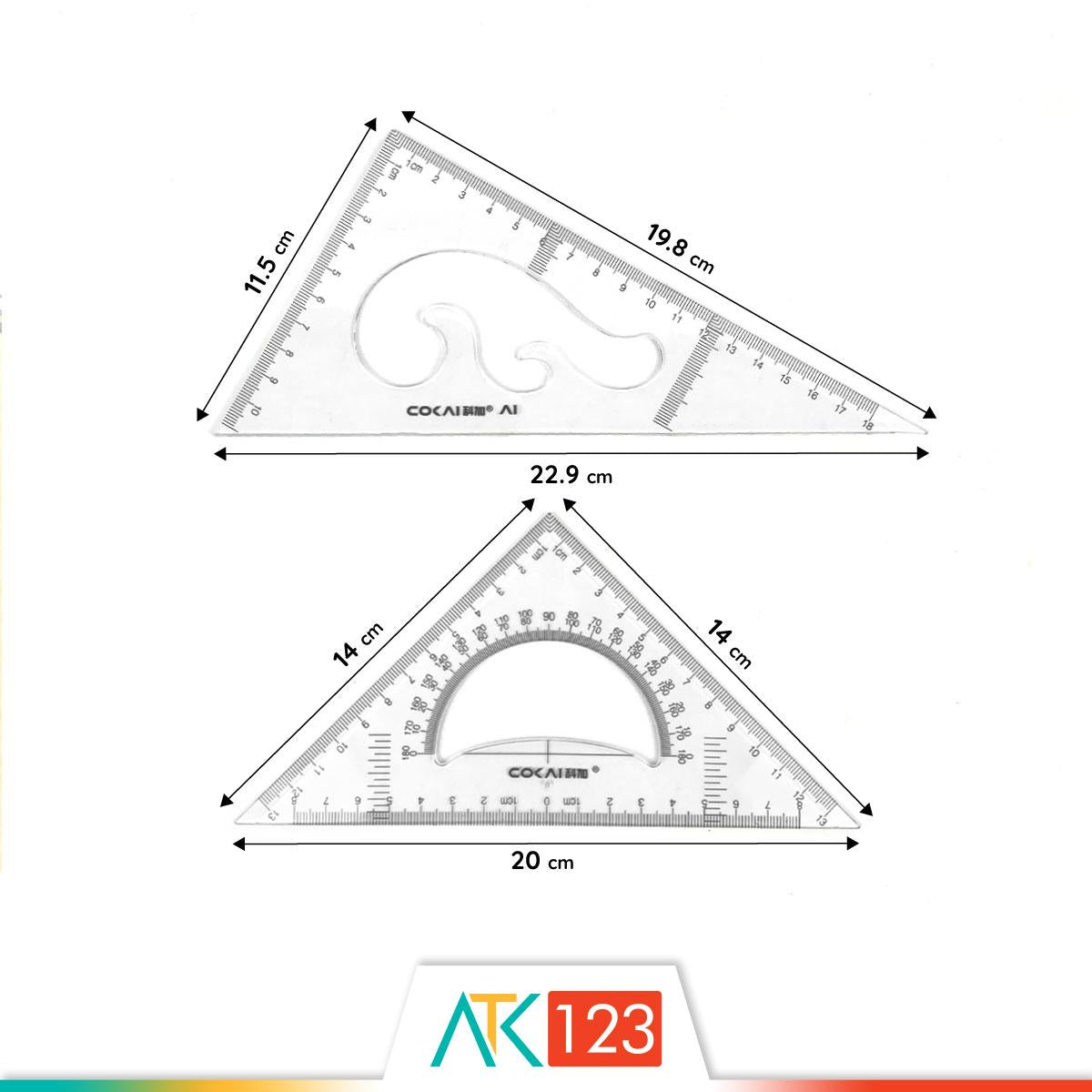 Triangle Ruler Set RLS-KJ-1220