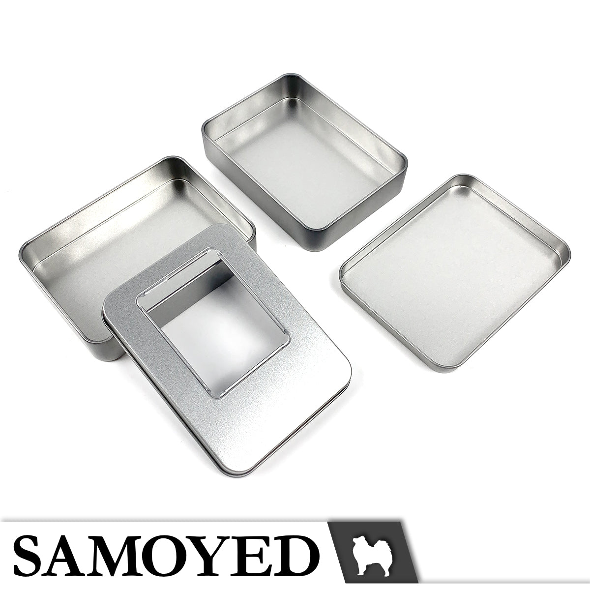 Tinplate Box Samoyed TNPX-A 115 x 85 x 23 mm