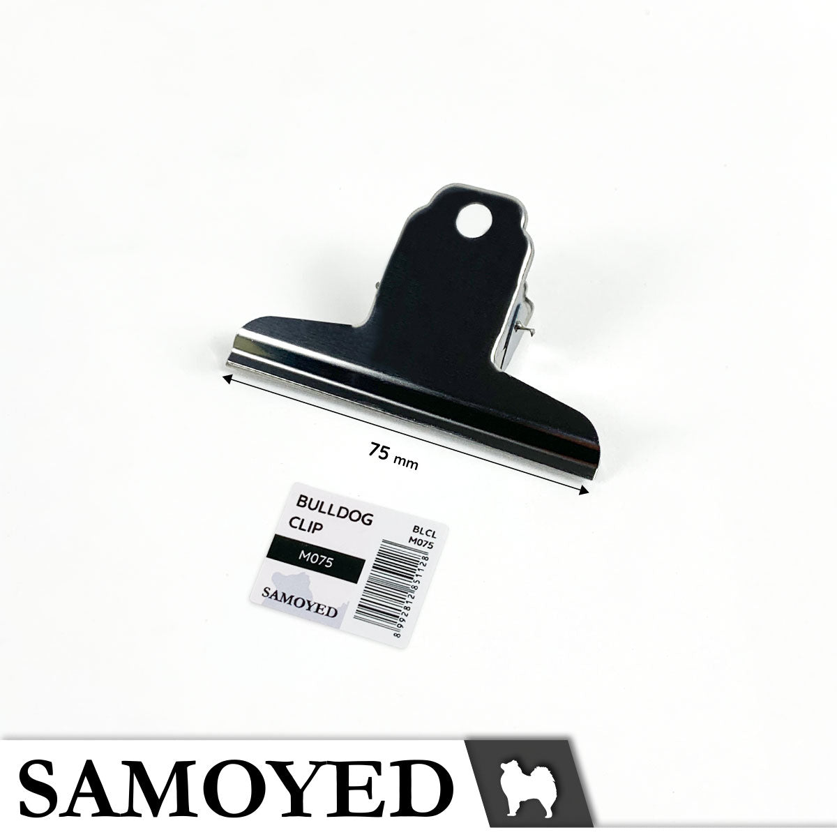 Bulldog Clip Samoyed BLCL-M075