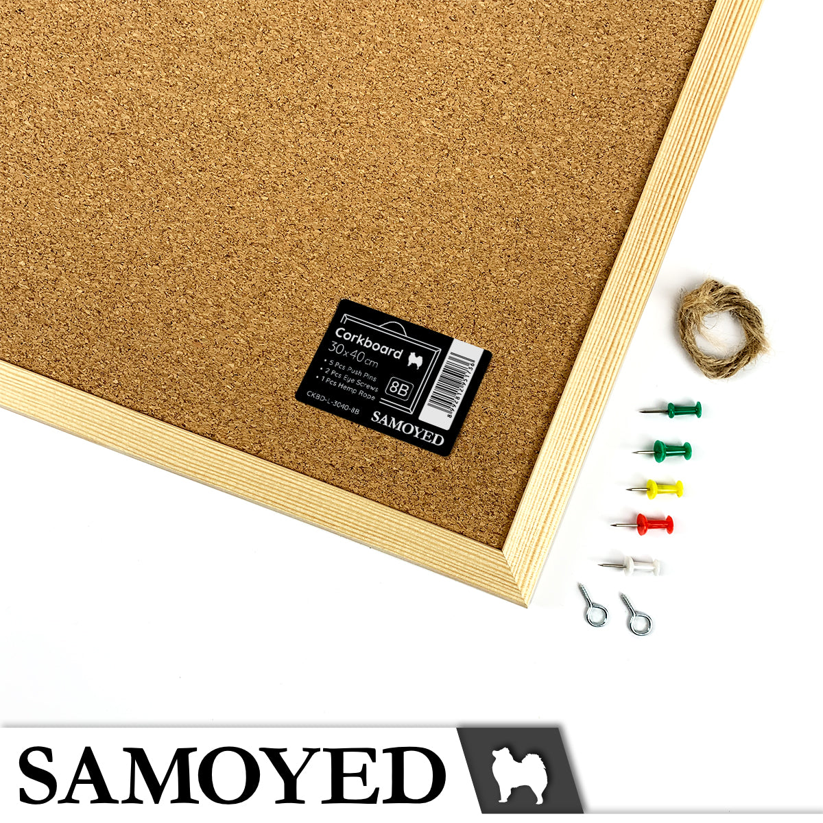 Corkboard Samoyed CKBD-L 30 x 40 cm