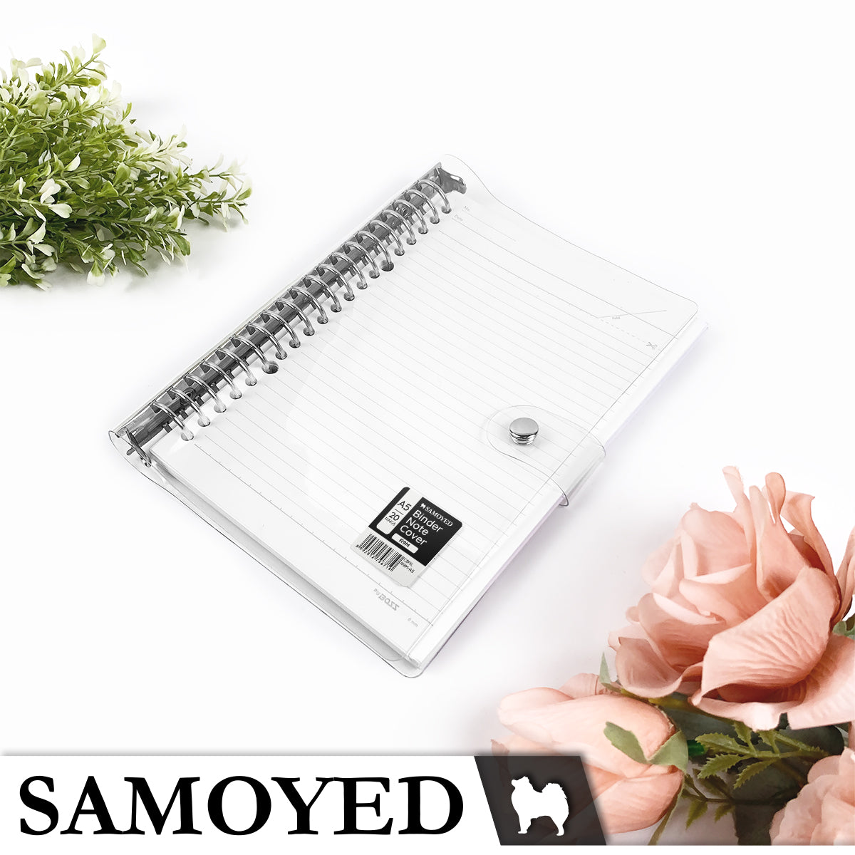 Binder Note Cover A5 Samoyed CBNL-R9M-A5