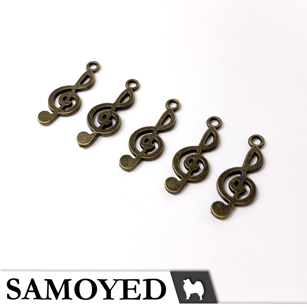 Accessory Charm Samoyed CHRM-PD-VG1 5 Pcs