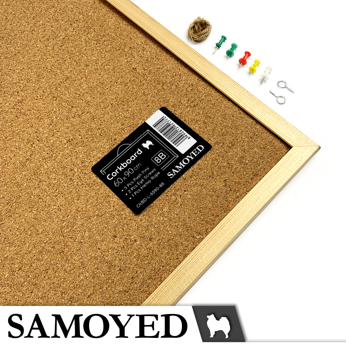 Corkboard Samoyed CKBD-L 60 x 90 cm