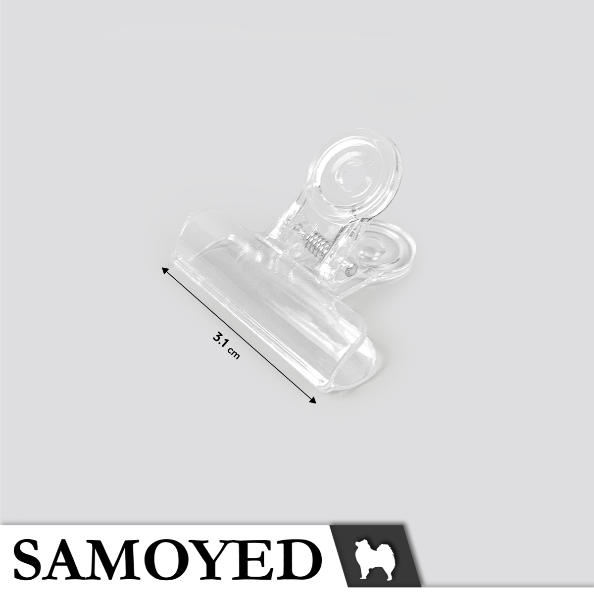 Bulldog Clip Samoyed BLCL-E031