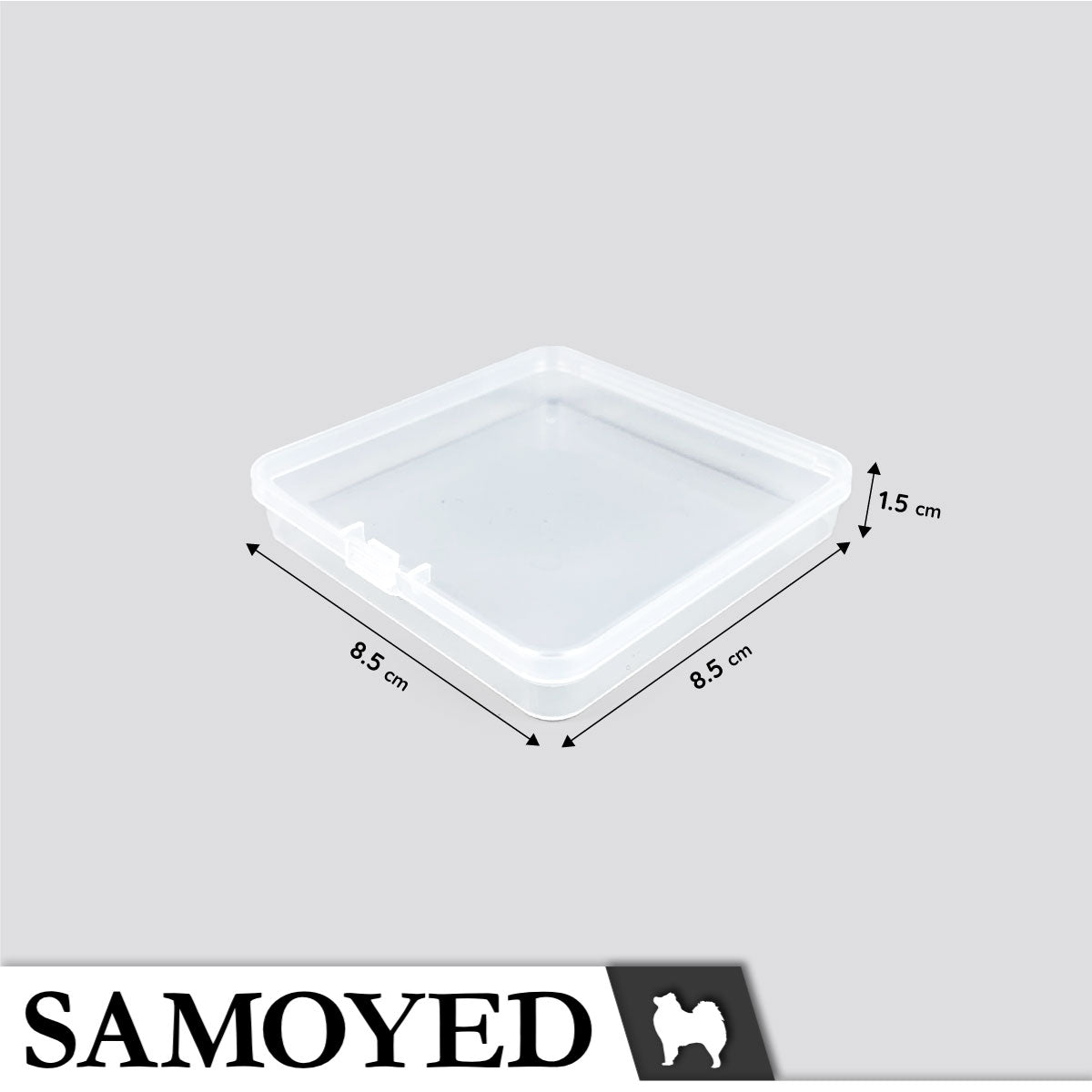 Plastic Box Samoyed SD 85 x 85 x 15 mm