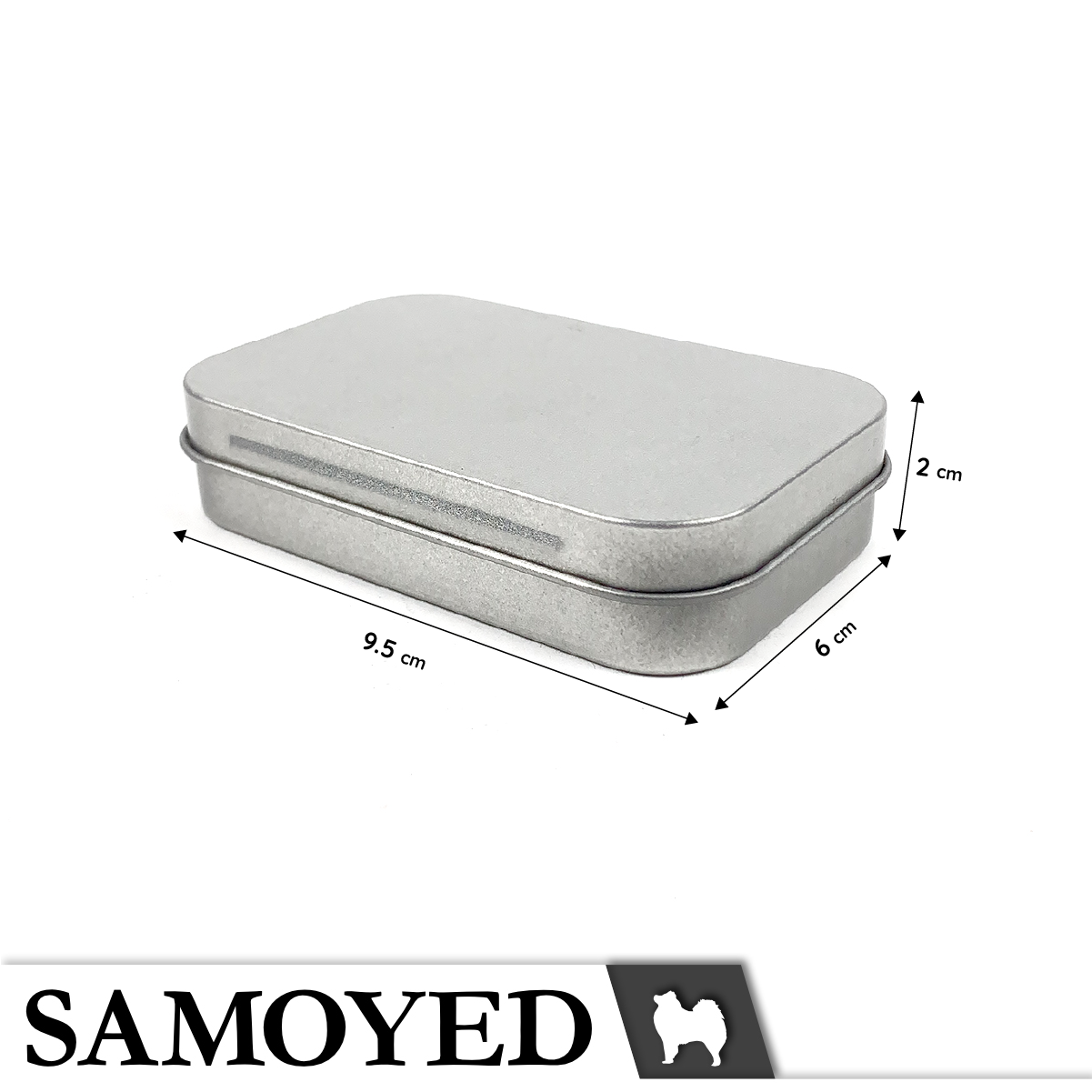 Tinplate Box Samoyed TNPX-A 95 x 60 x 20 mm