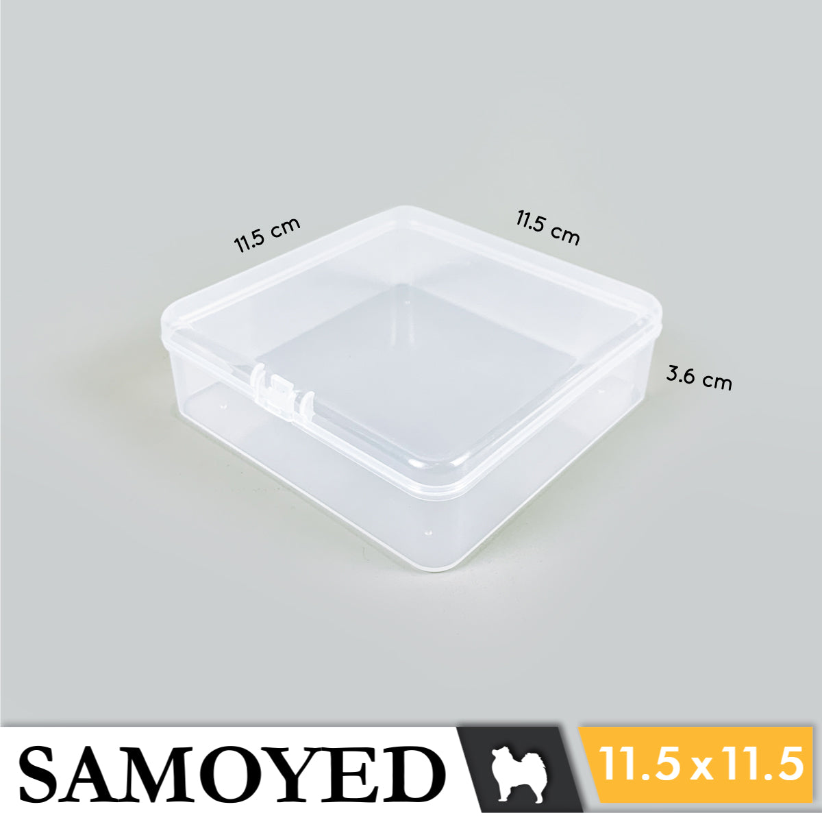 Plastic Box Samoyed SE 115 x 115 x 36 mm