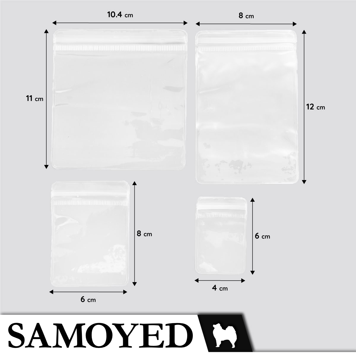 Plastic Zipper Bag Samoyed BZ-BI