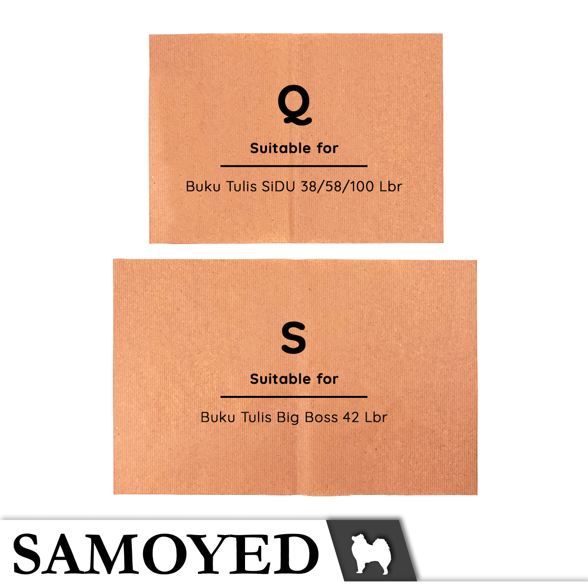Book Covers Samoyed BKCV-BNP 100 Sheets