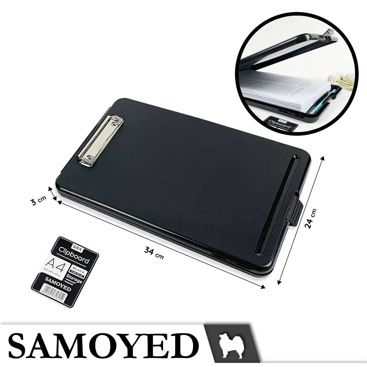 Clipboard Samoyed CLBD-SR4