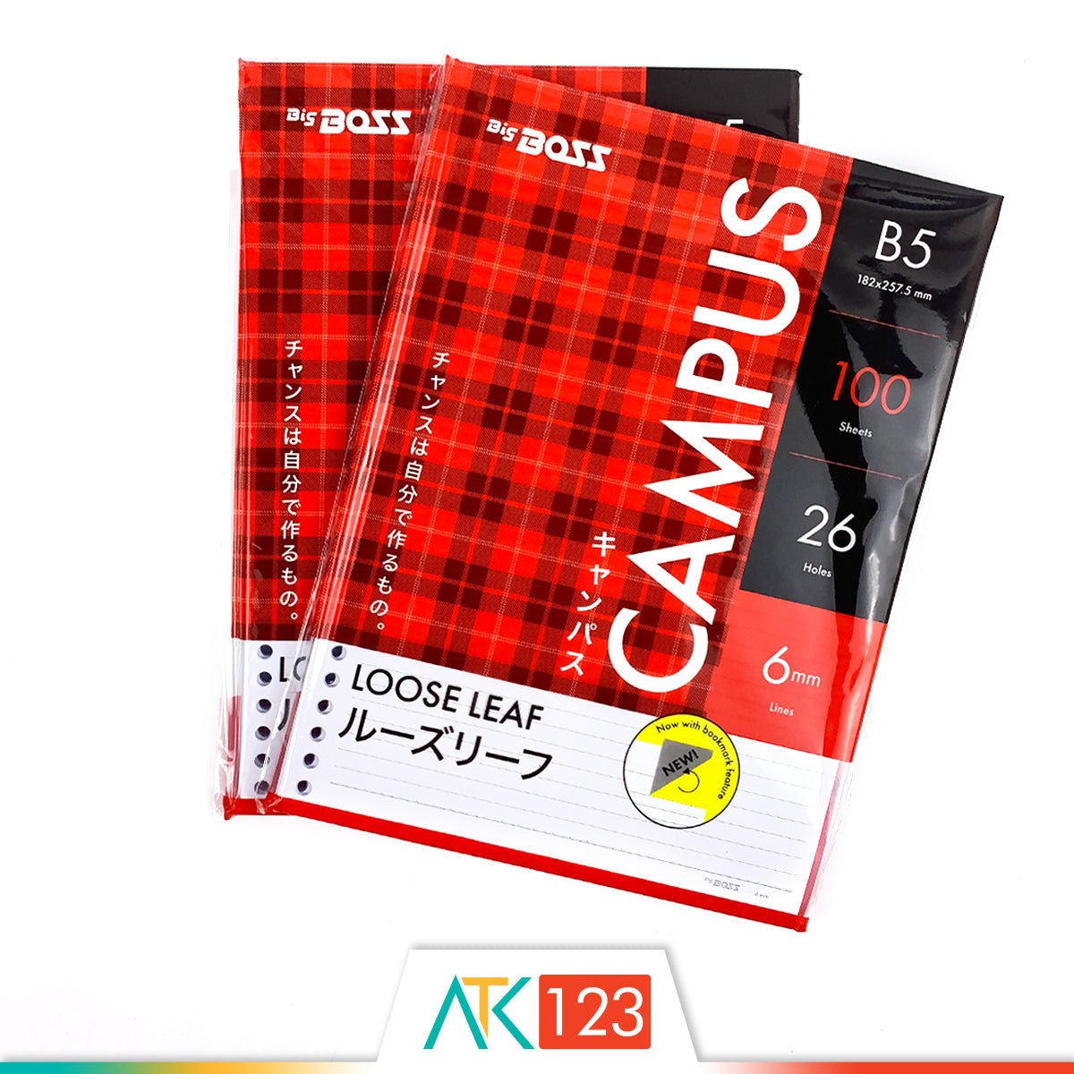 Loose Leaf Big Boss B5 100 lbr Garis