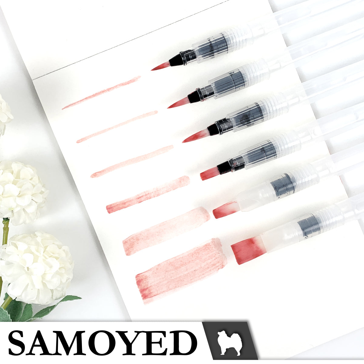 Water Brush Pen Set Samoyed WBPS-06