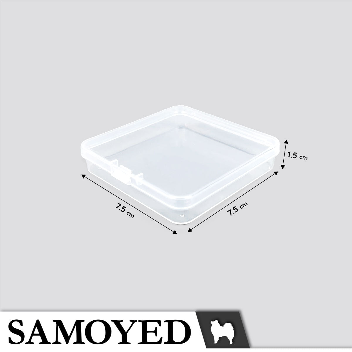 Plastic Box Samoyed SD 75 x 75 x 15 mm