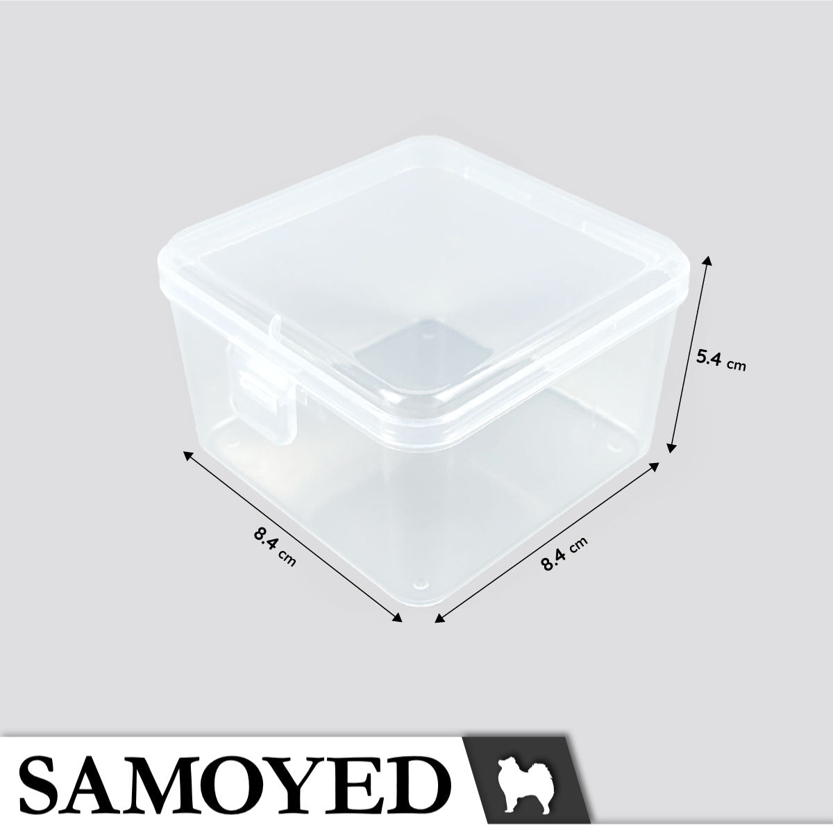 Plastic Box Samoyed SG 84 x 84 x 54 mm