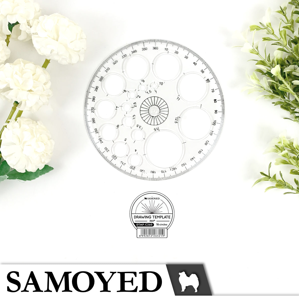 Drawing Template Samoyed DTMP-C360