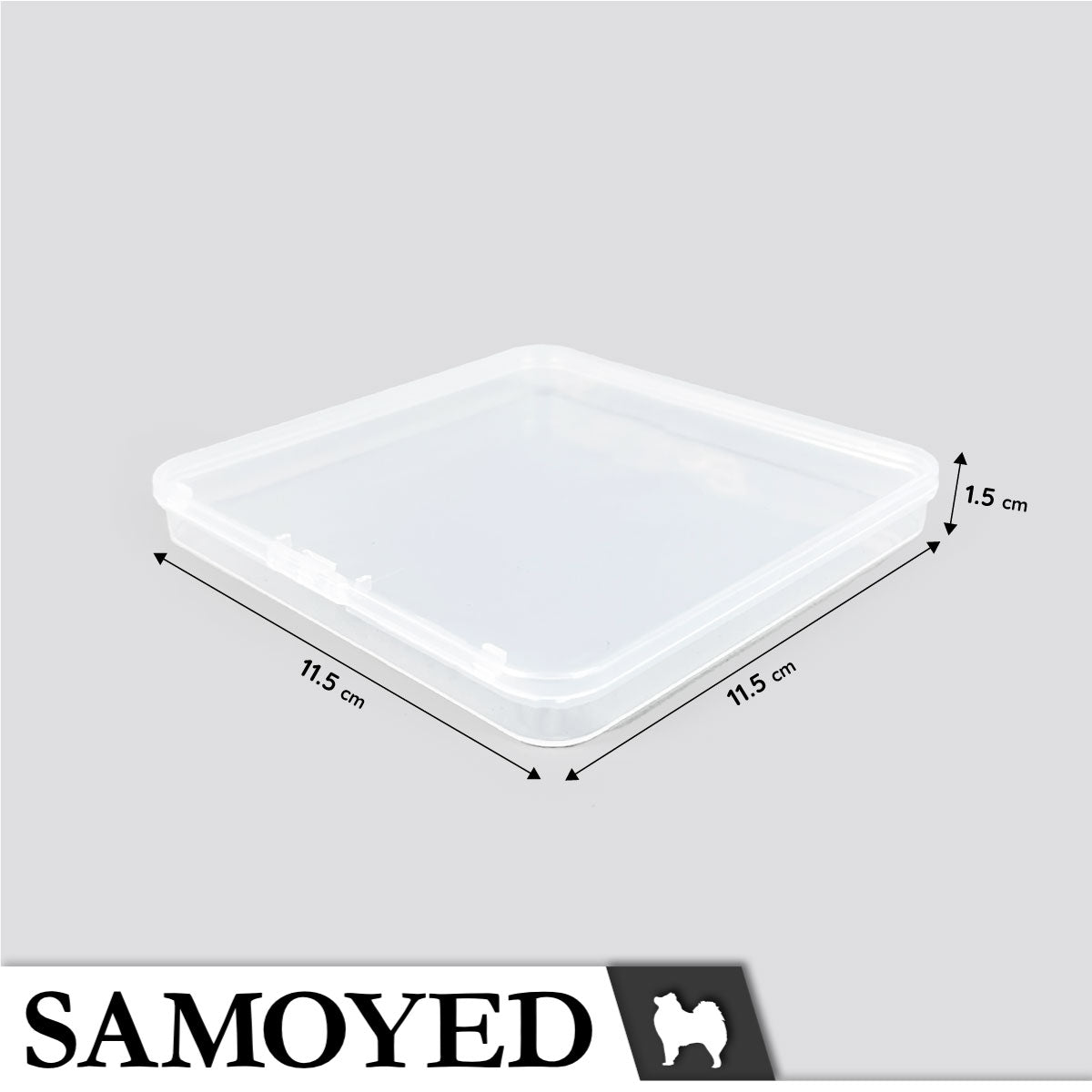 Plastic Box Samoyed SD 115 x 115 x 15 mm